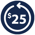 Blues JR $25 to open an account icon