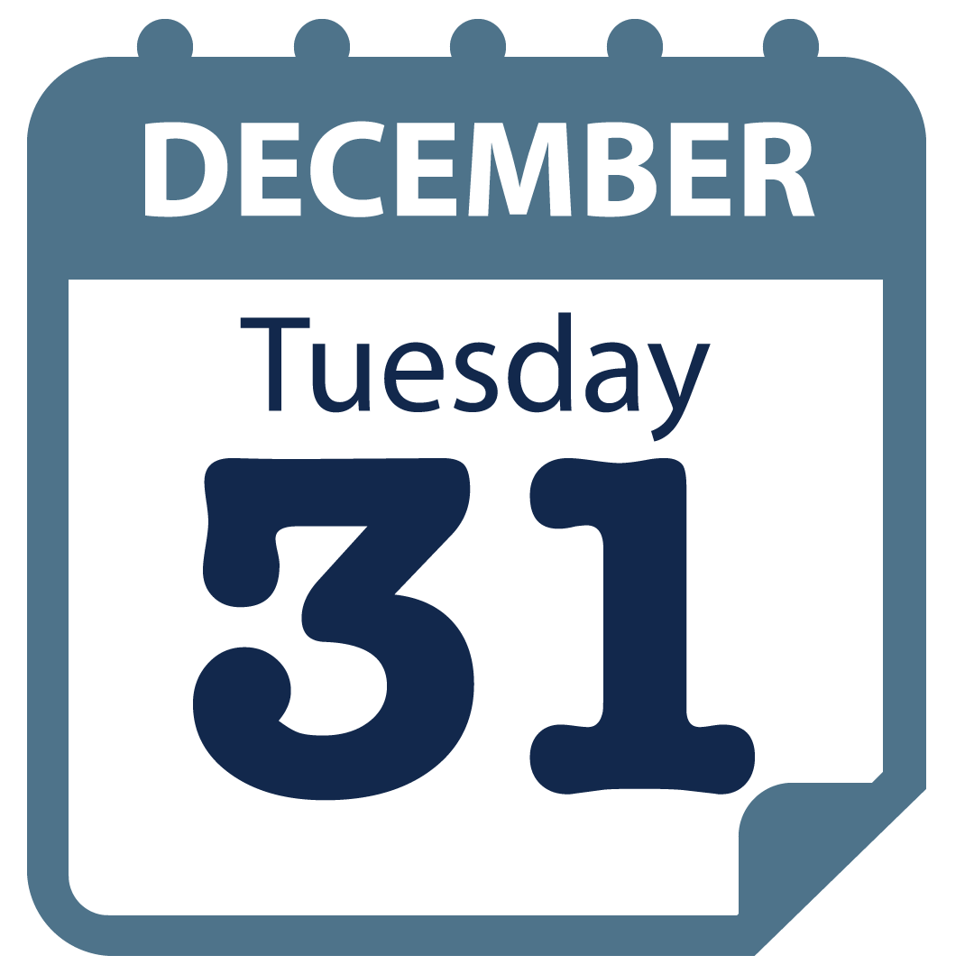 We are open tuesday, december 31, 2024