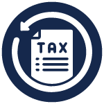 Tax deductible icon